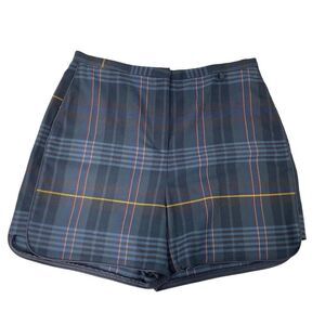 Ted Baker plaid high rise shorts Sz 3 US 8 preppy‎ school tomboy